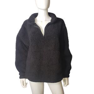 THE GAP Black Teddy Sweatshirt Womens Size Large